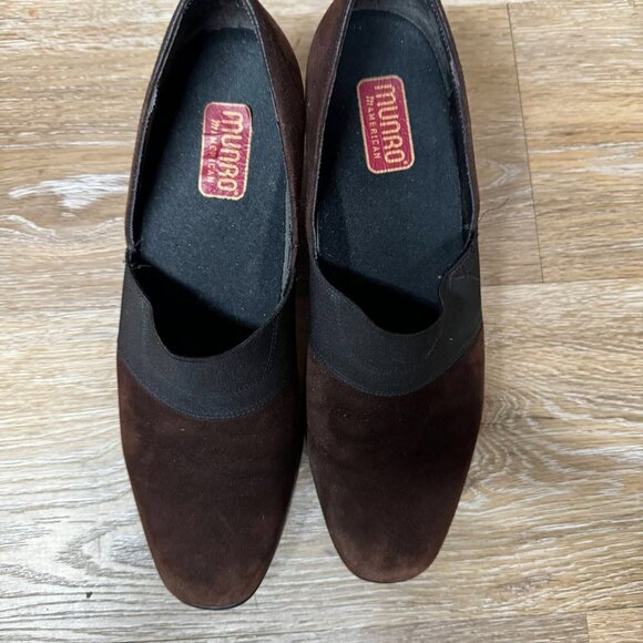 Munro American Women's Brown Suede Block Heel Size 6 - Picture 2 of 6